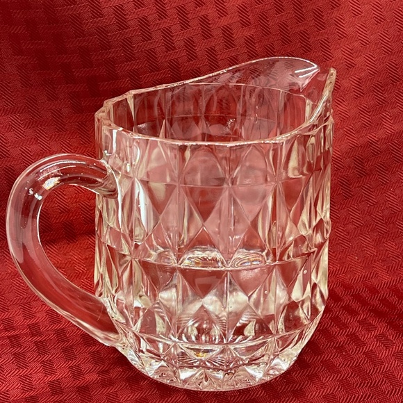 Vintage Jeanette Windsor Diamond Pattern Depression Glass Pitcher 16oz Rare! - Picture 6 of 7